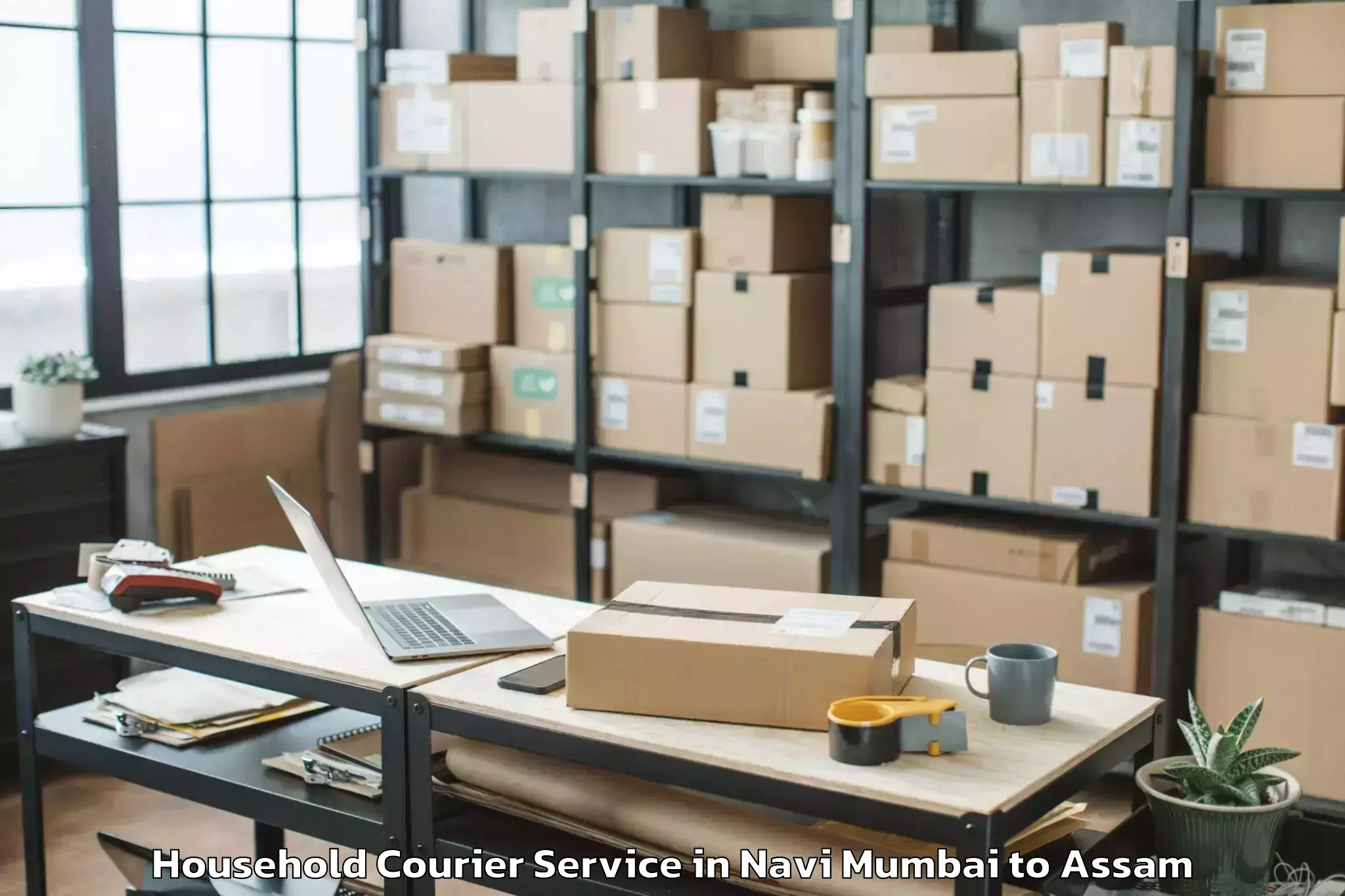 Quality Navi Mumbai to Nahorkatiya Household Courier